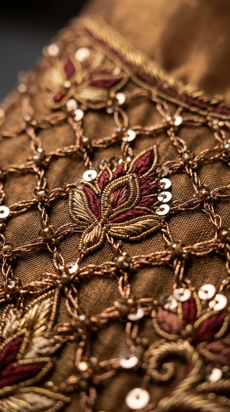 Formal Pure Silk embroidered Saree