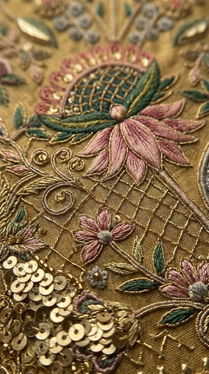Customised Chanderi Embroidered set