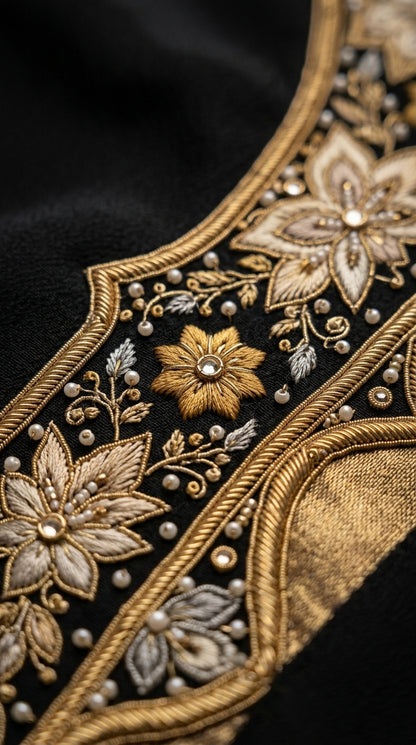 Formal Pure Silk embroidered Saree