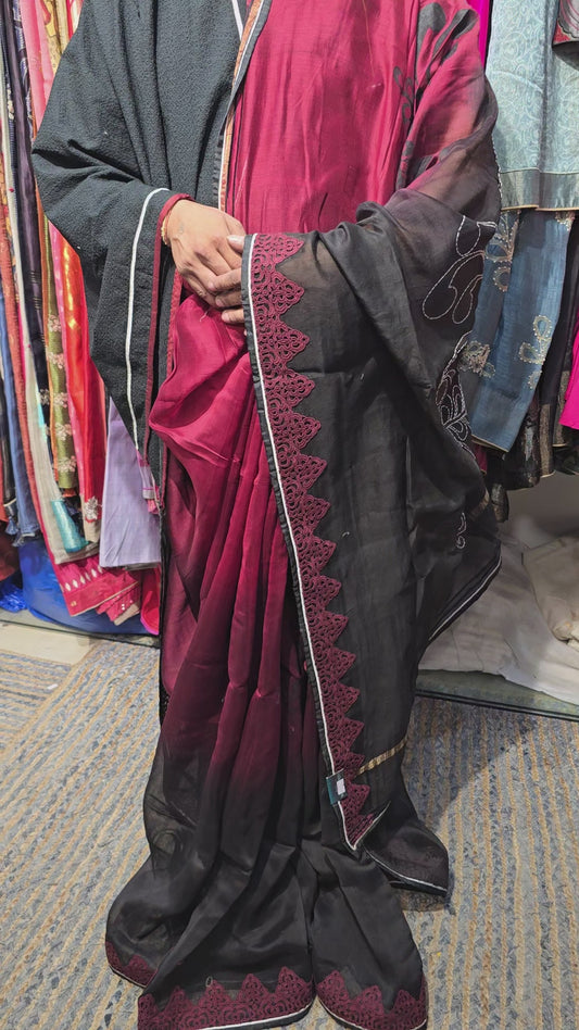 Painted Chanderi Saree