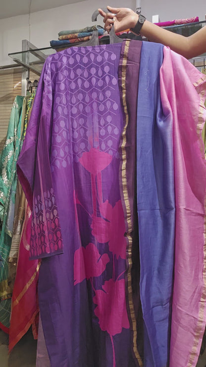 Semi Stitched Cotton Kurta