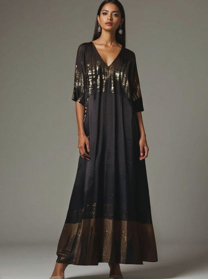 Stitched Chanderi Gown