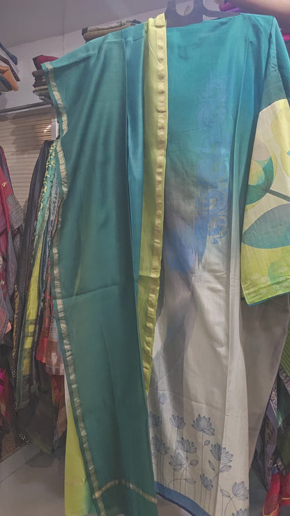 Semi Stitched Cotton Casual Suitset