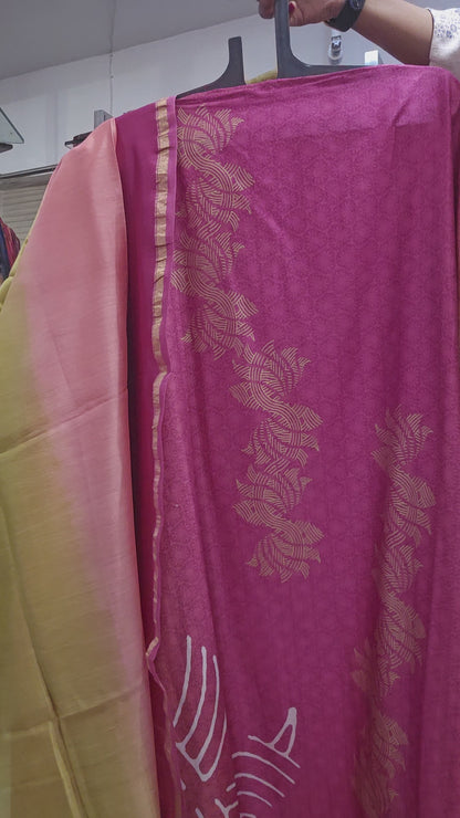 Semi Stitched Cotton Casual Suitset