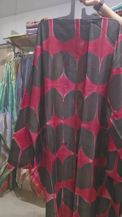 Semi Stitched Chanderi Casual Suitset