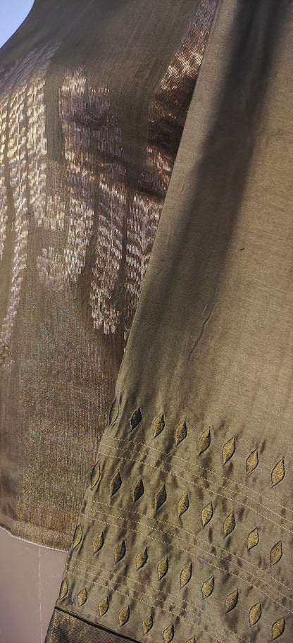 Semistitched Chanderi Ɓlouse