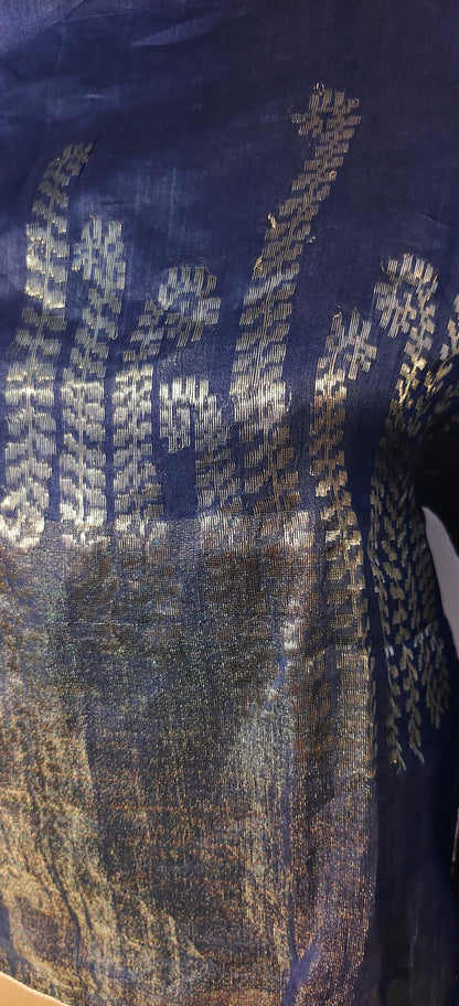 Stitched Chanderi Long Dress