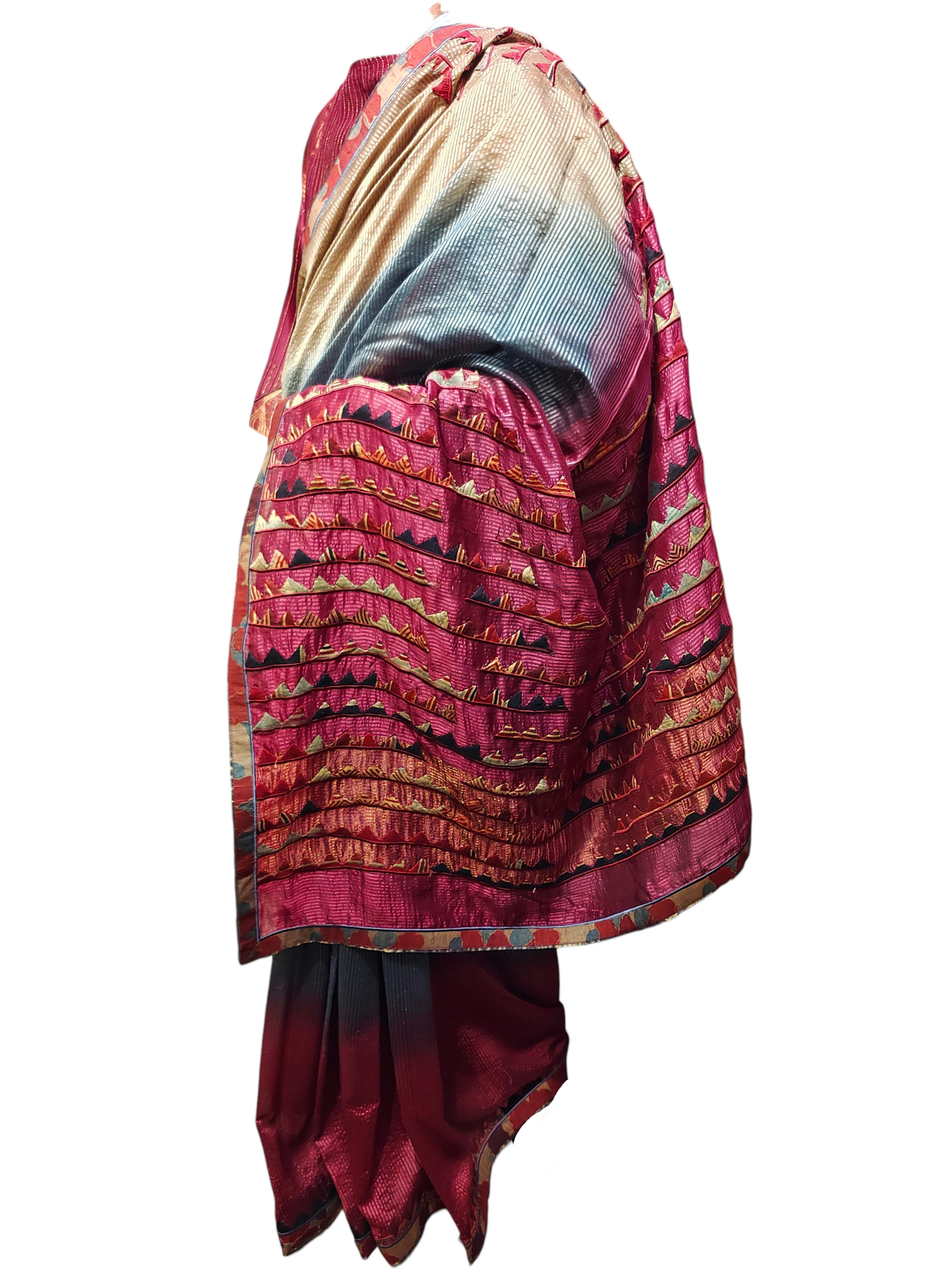 Formal Chanderi Silk Ajrakh Saree