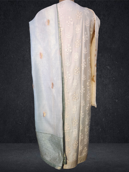 Semi Stitched Formal chanderi Suitset