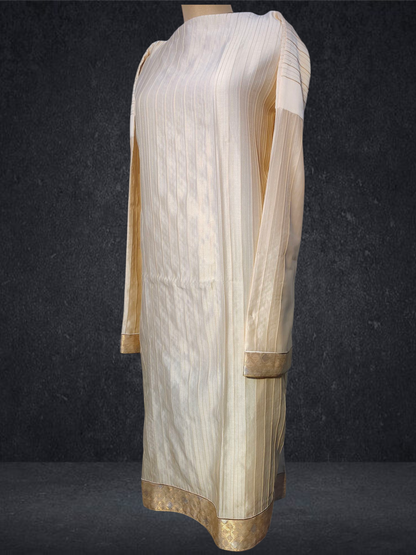 Semi Stitched Chanderi kurta