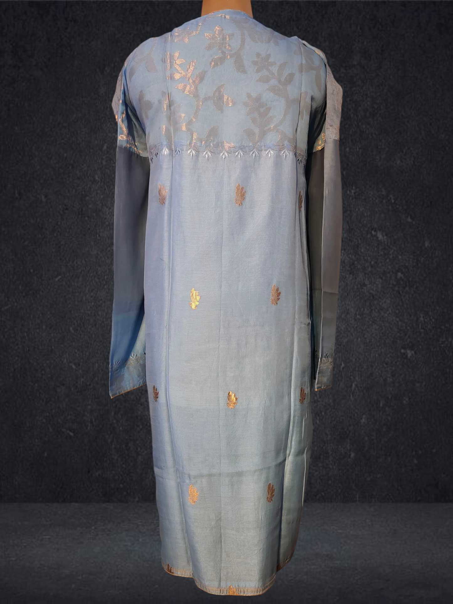 Semi Stitched Formal chanderi Kurta