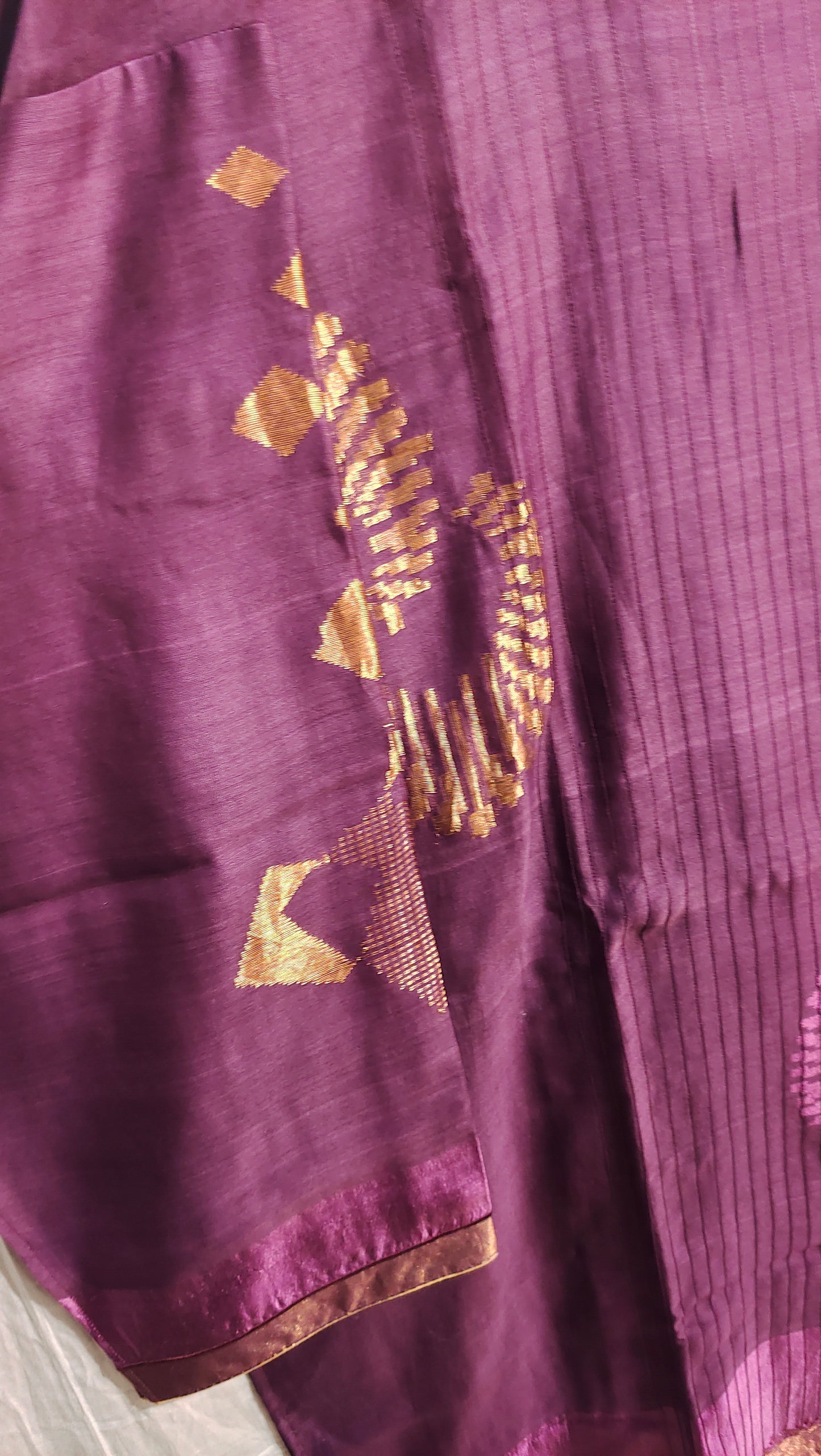 Semi Stitched Formal chanderi Suitset