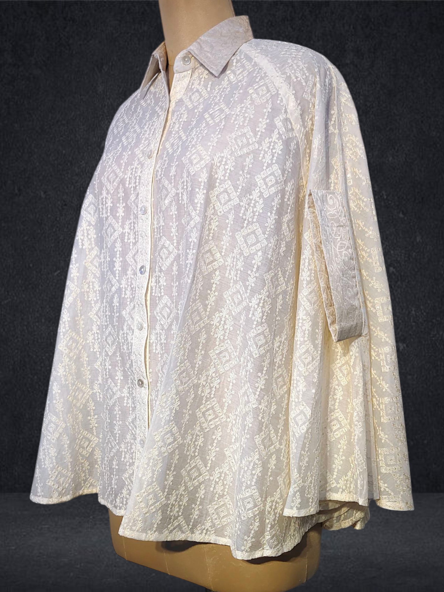 Stitched Embroidered Short Shirt VISHAL KAPUR STUDIO