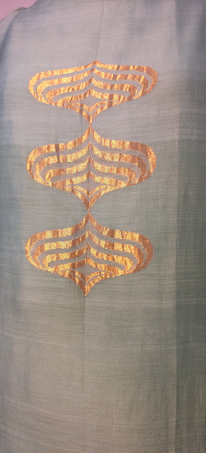 Semi Stitched Formal chanderi Suitset