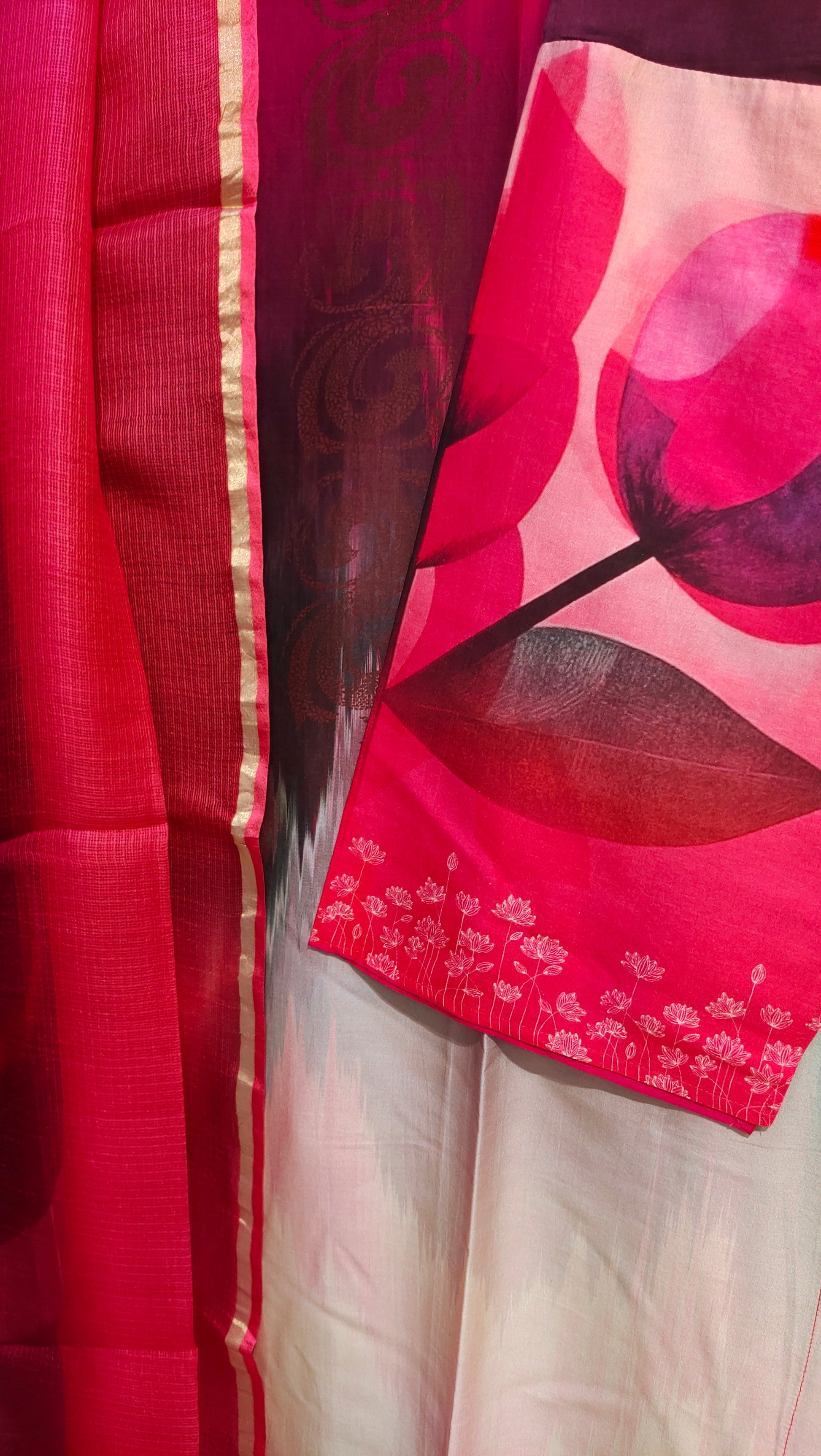 Semi Stitched Chanderi Casual Suitset VISHAL KAPUR