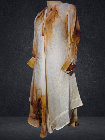 Stitched Digital Printed Long Dress VISHAL KAPUR STUDIO