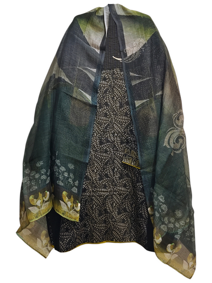 Semi Stitched Cotton Casual Suitset