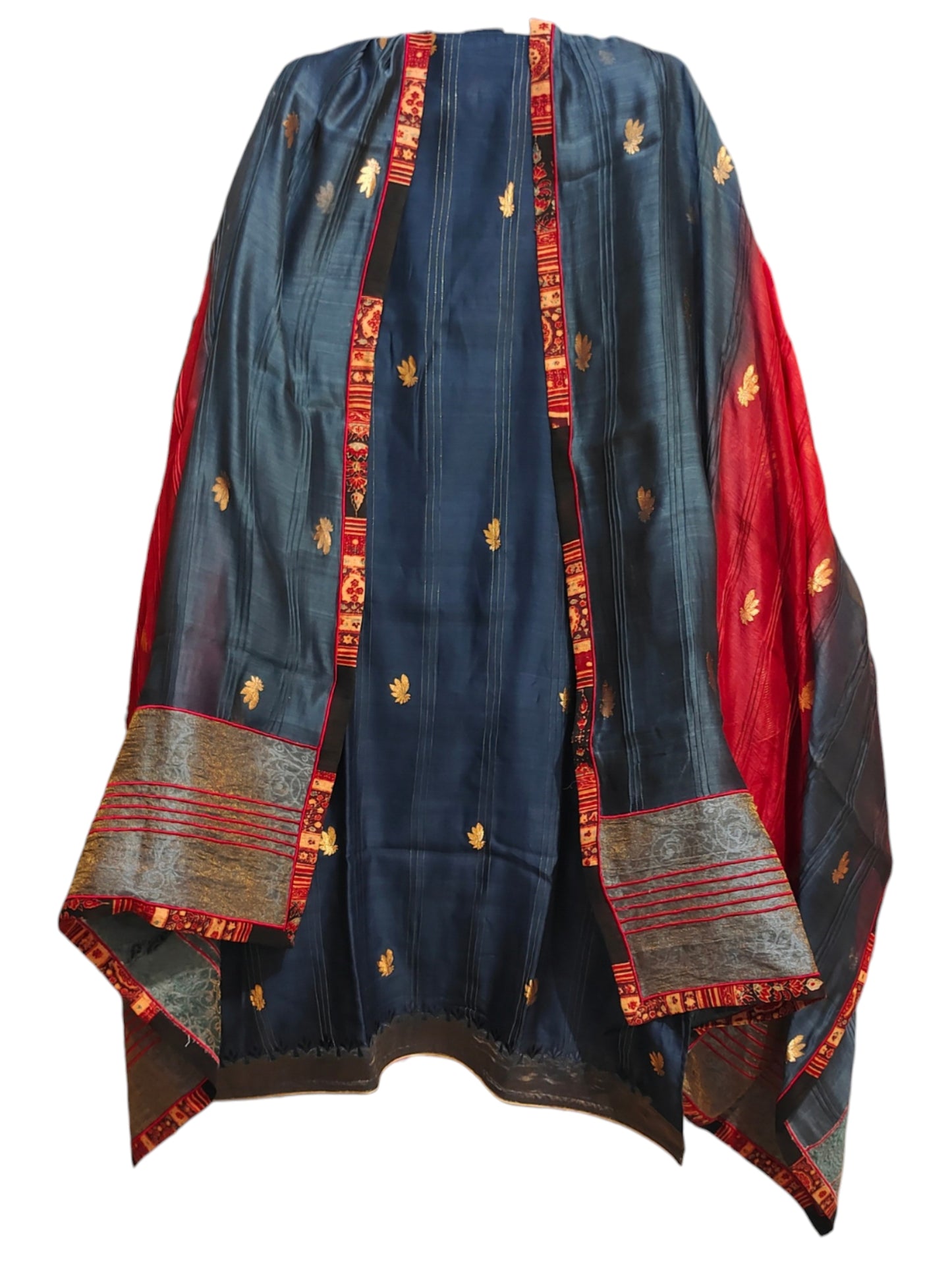 Semi Stitched Chanderi Formal Suitset