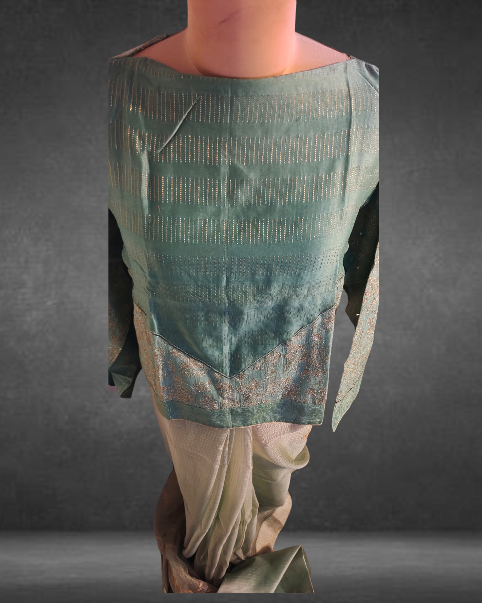 Formal Silk Katab Applique Saree(VKSR05MAY08) VISHAL KAPUR STUDIO