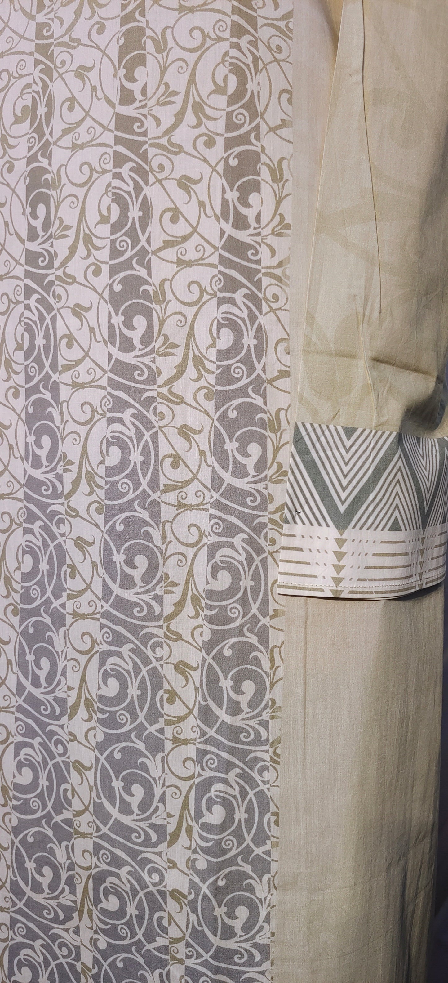Semi Stitched Cotton Suitset