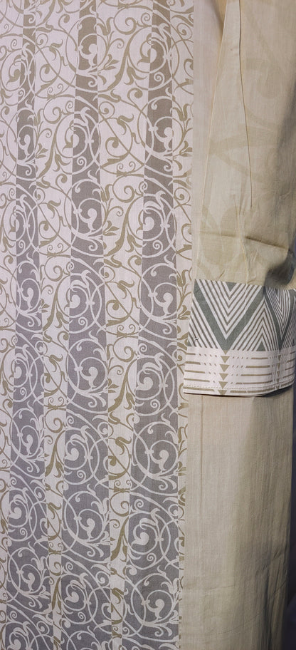 Semi Stitched Cotton Suitset