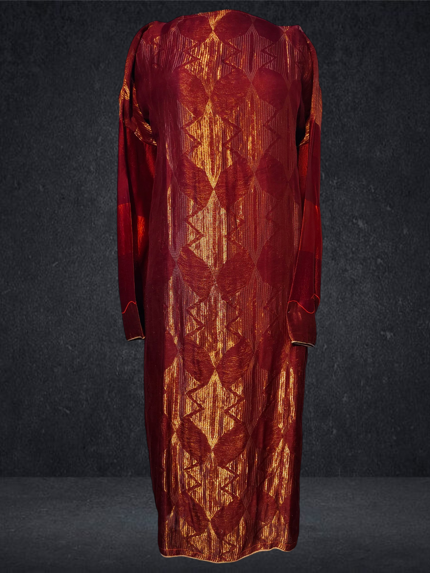 Semi Stitched Formal chanderi Kurta