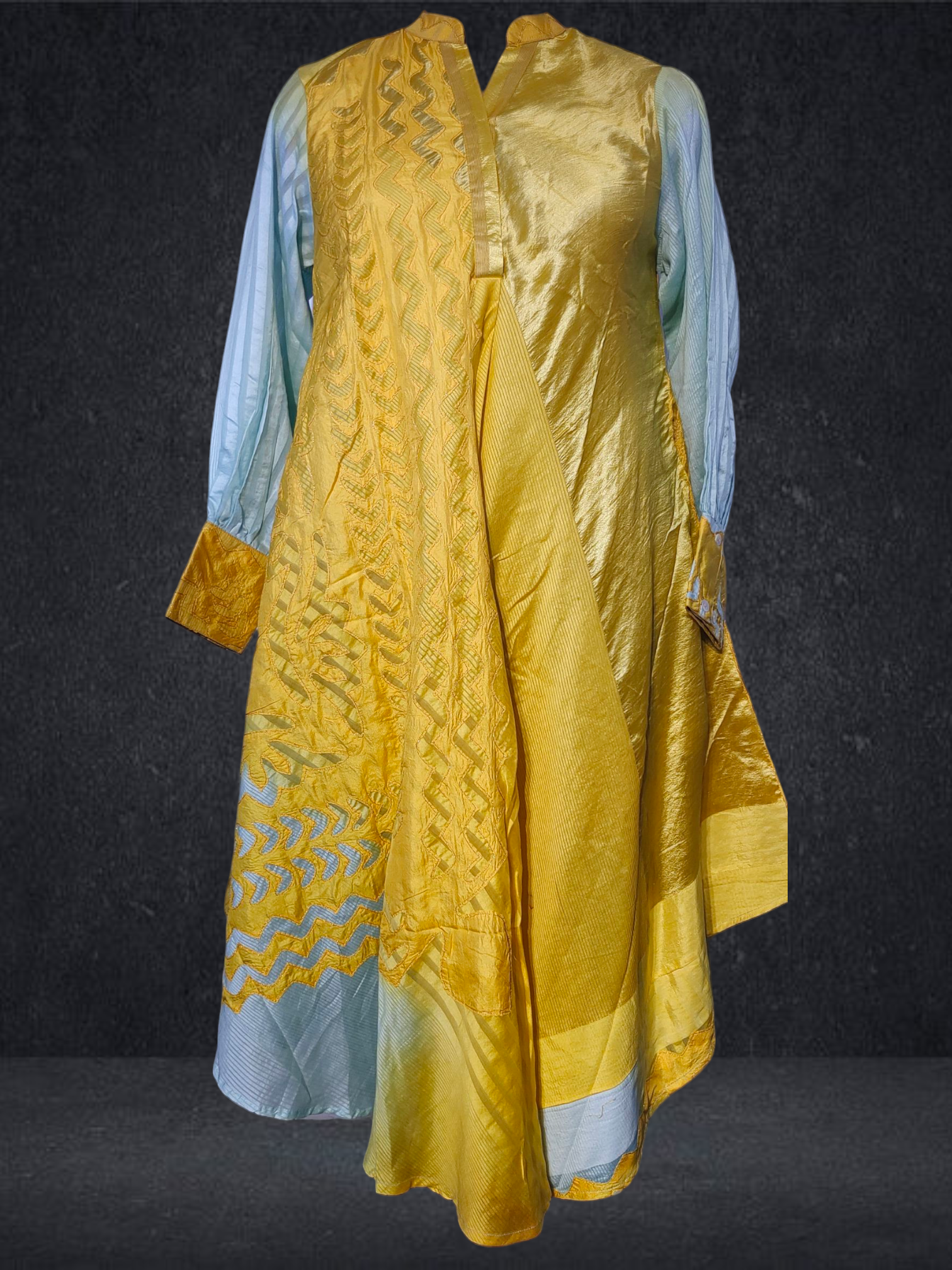 Stitched applique Long Dress VISHAL KAPUR STUDIO