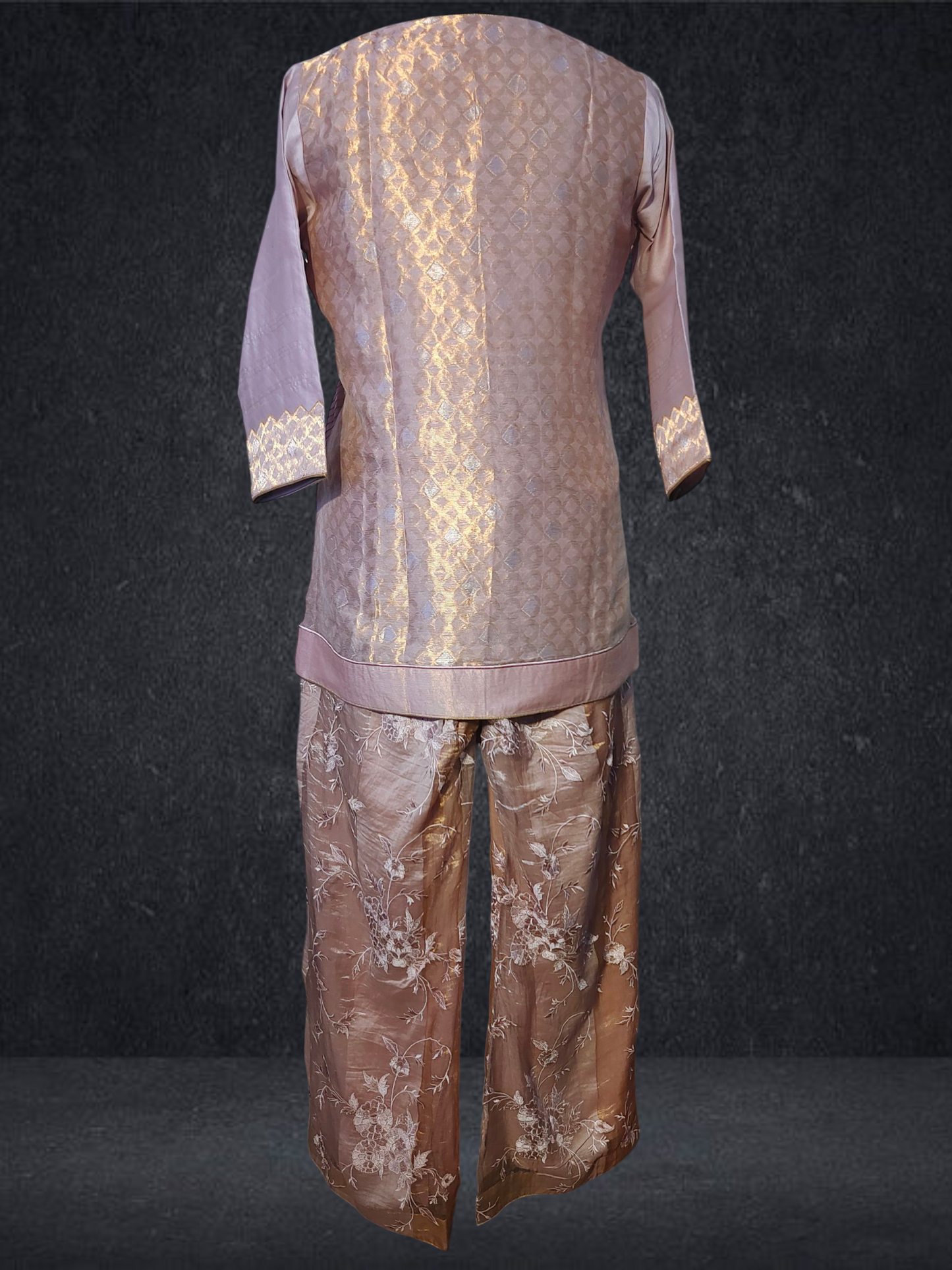 Stitched Chanderi Long Dress