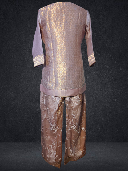 Stitched Chanderi Long Dress