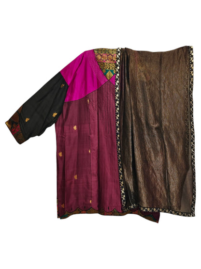Semi Stitched Chanderi Formal Suitset