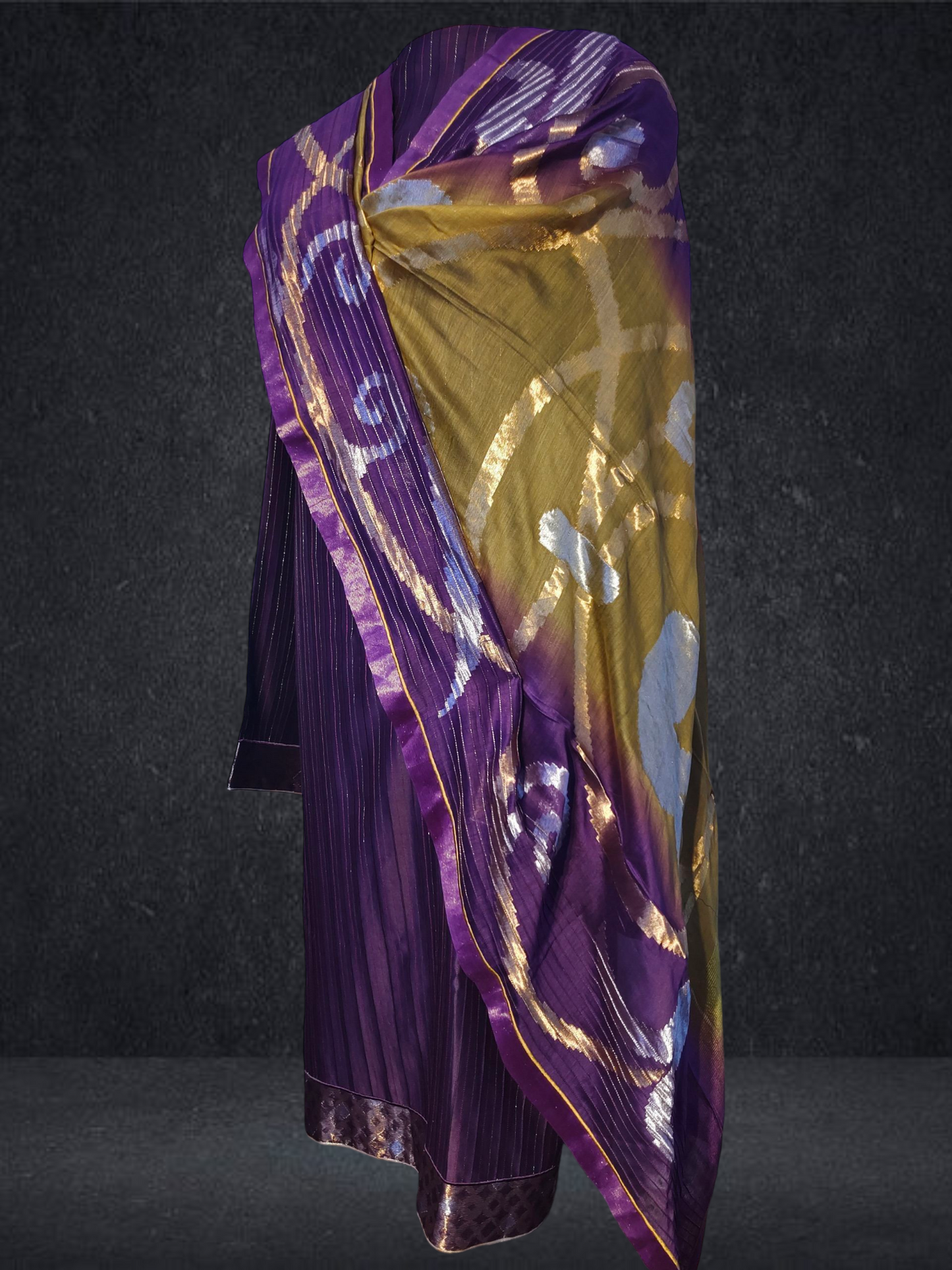 Semi Stitched Formal chanderi Suitset