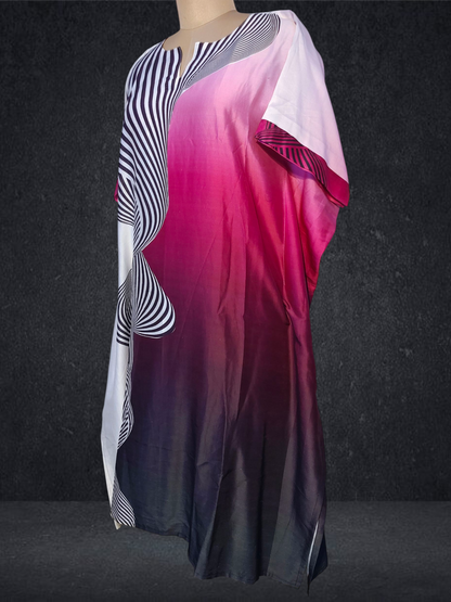 Stitched Chanderi Digital Printed Kaftan VISHAL KAPUR STUDIO