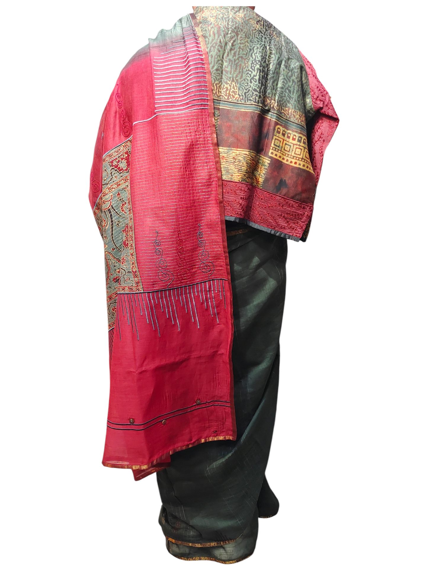 Chanderi Silk Ajrakh Saree