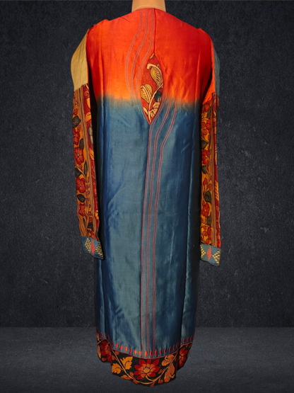 Semi Stitched Chanderi kurta VISHAL KAPUR