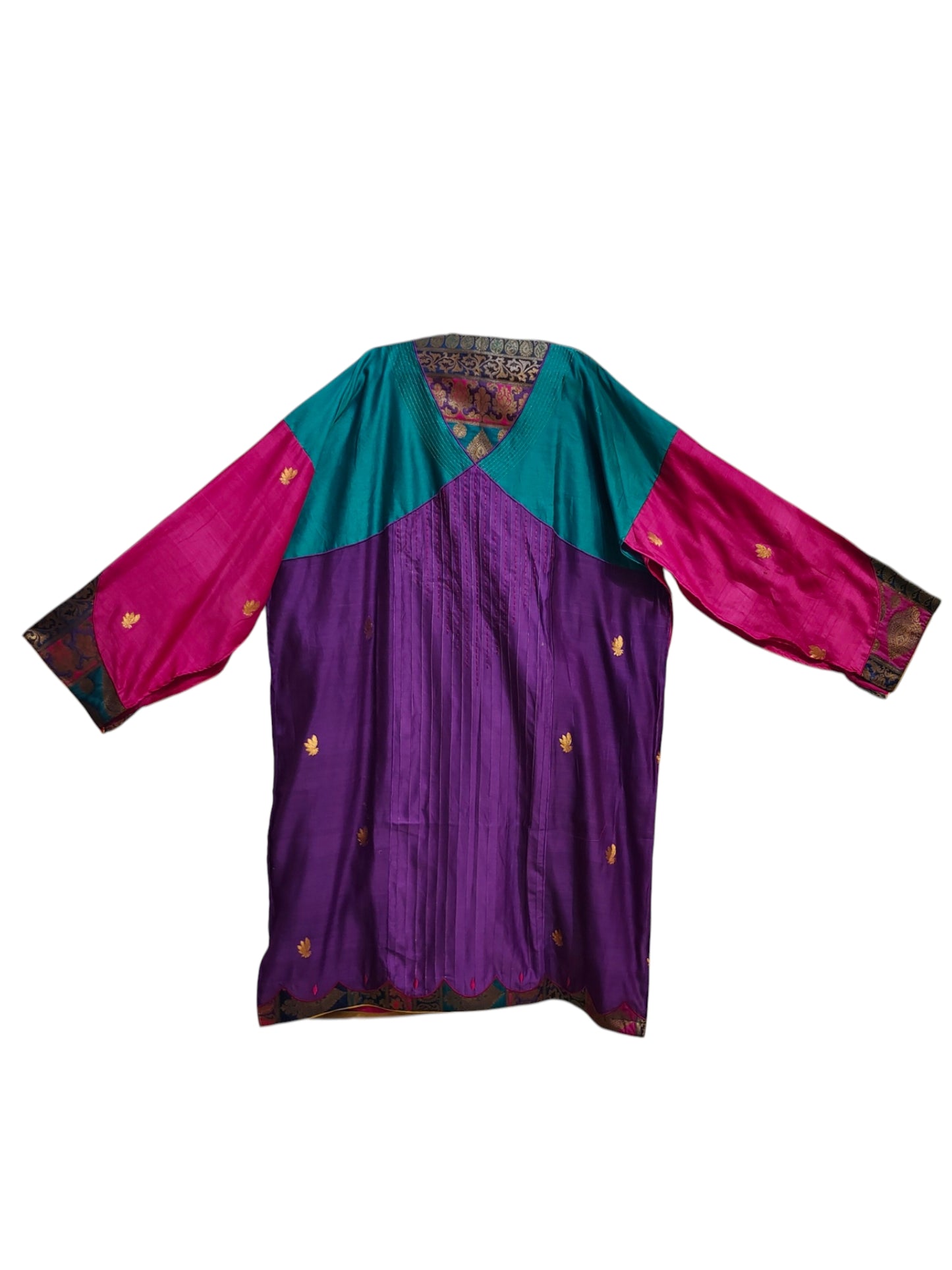 Semi Stitched Chanderi Formal Suitset