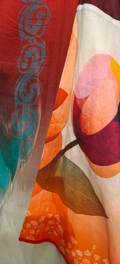 Semi Stitched Cotton Casual Suitset