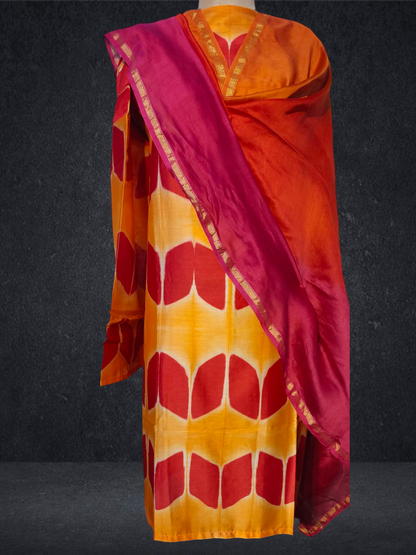 Semi Stitched Chanderi Kurta VISHAL KAPUR