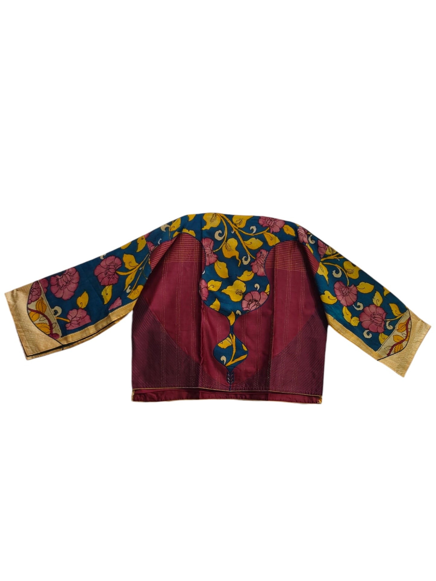 Semi Stitched Chanderi Kalamkari Ɓlouse VISHAL KAPUR STUDIO