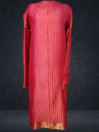 Semi Stitched Formal chanderi Suitset
