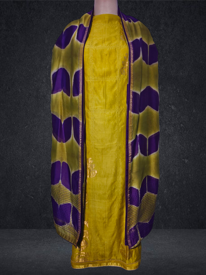 Semi Stitched Formal chanderi Suitset VISHAL KAPUR