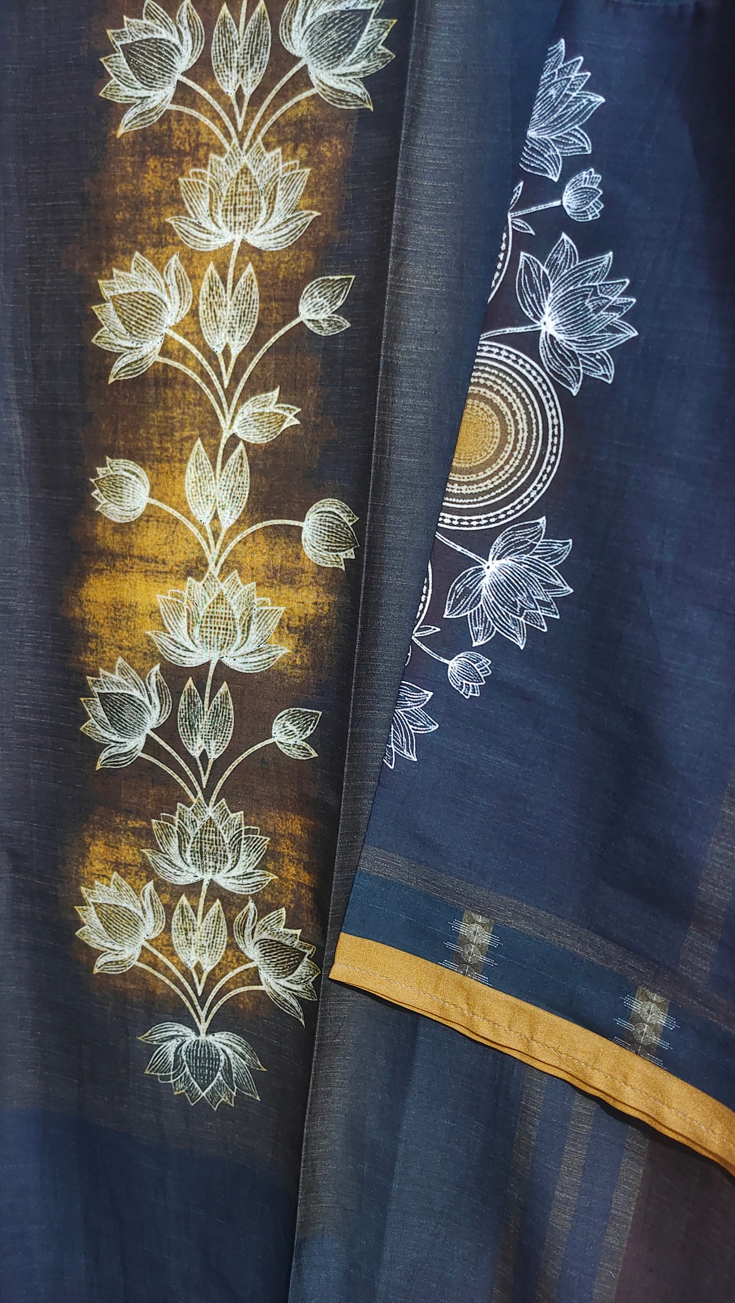 Semi Stitched Chanderi Casual kurta