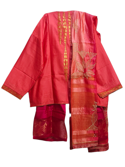 Indowestern chanderi formal coordset