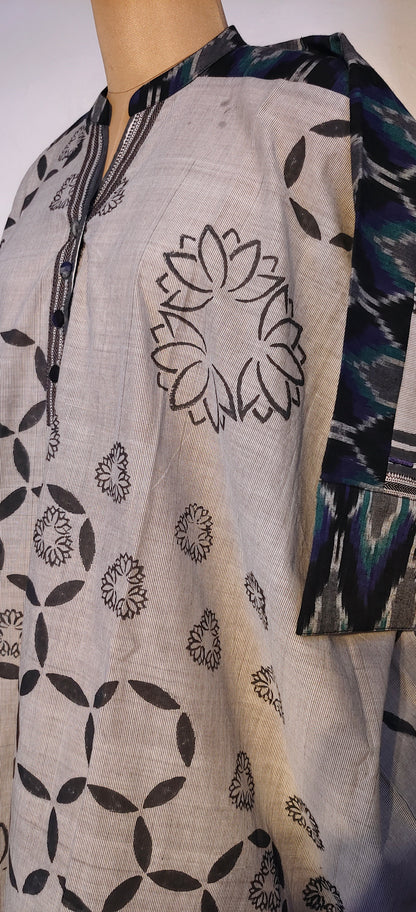 Stitched Block Printed Short Tunic