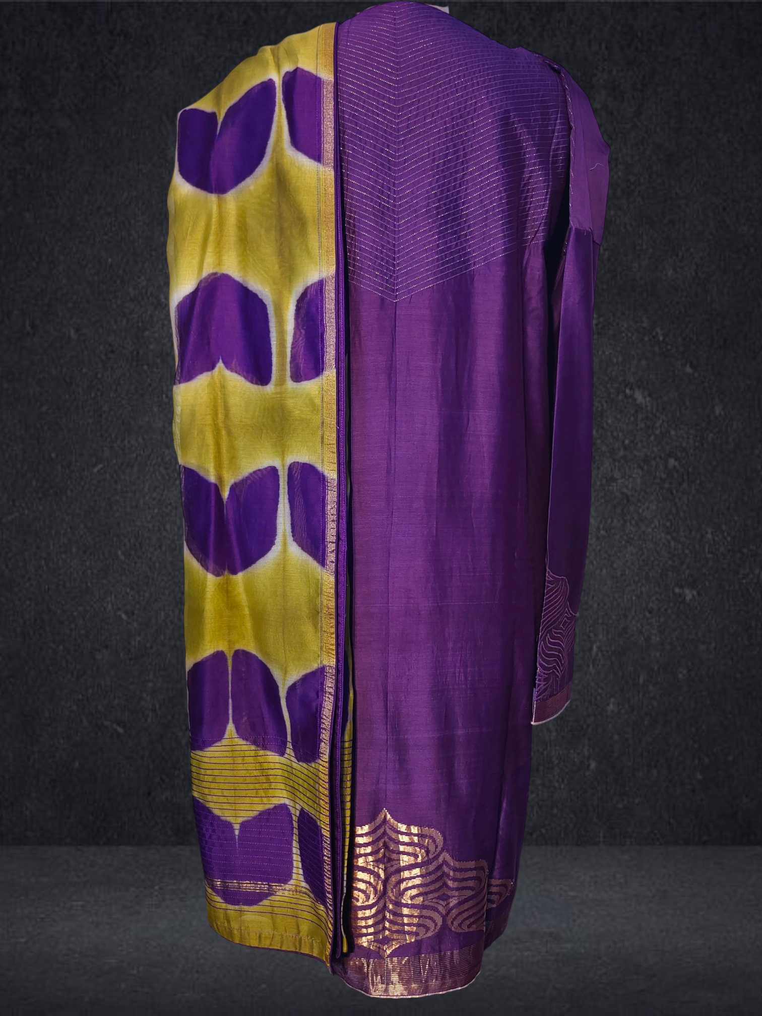 Semi Stitched Formal chanderi Suitset VISHAL KAPUR