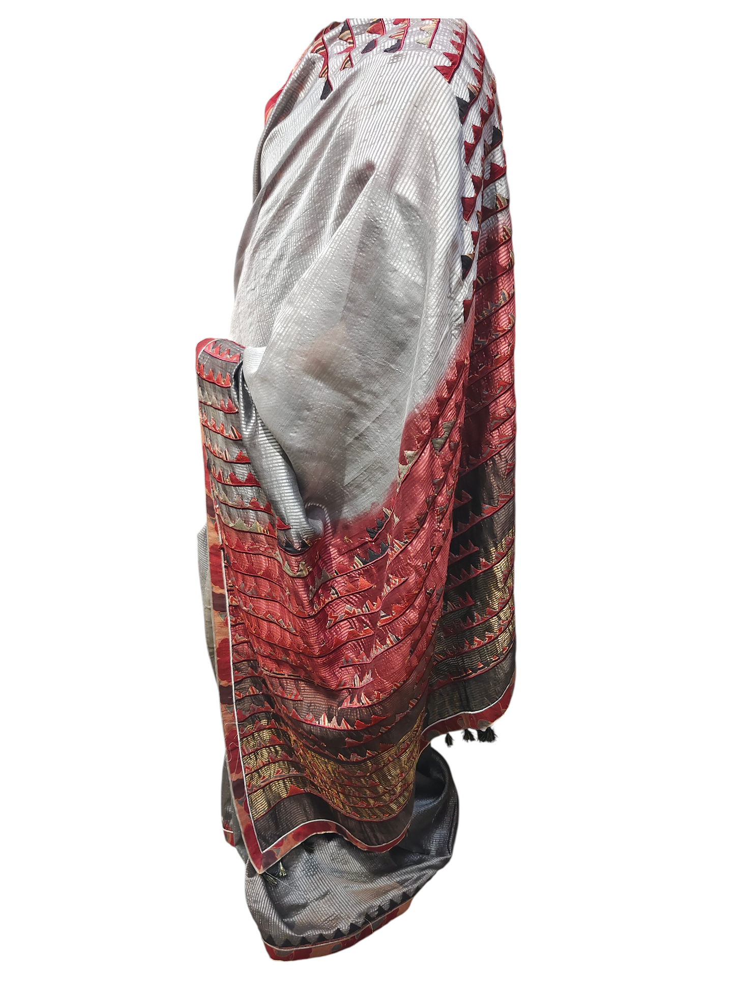 Formal Chanderi Silk Ajrakh Saree