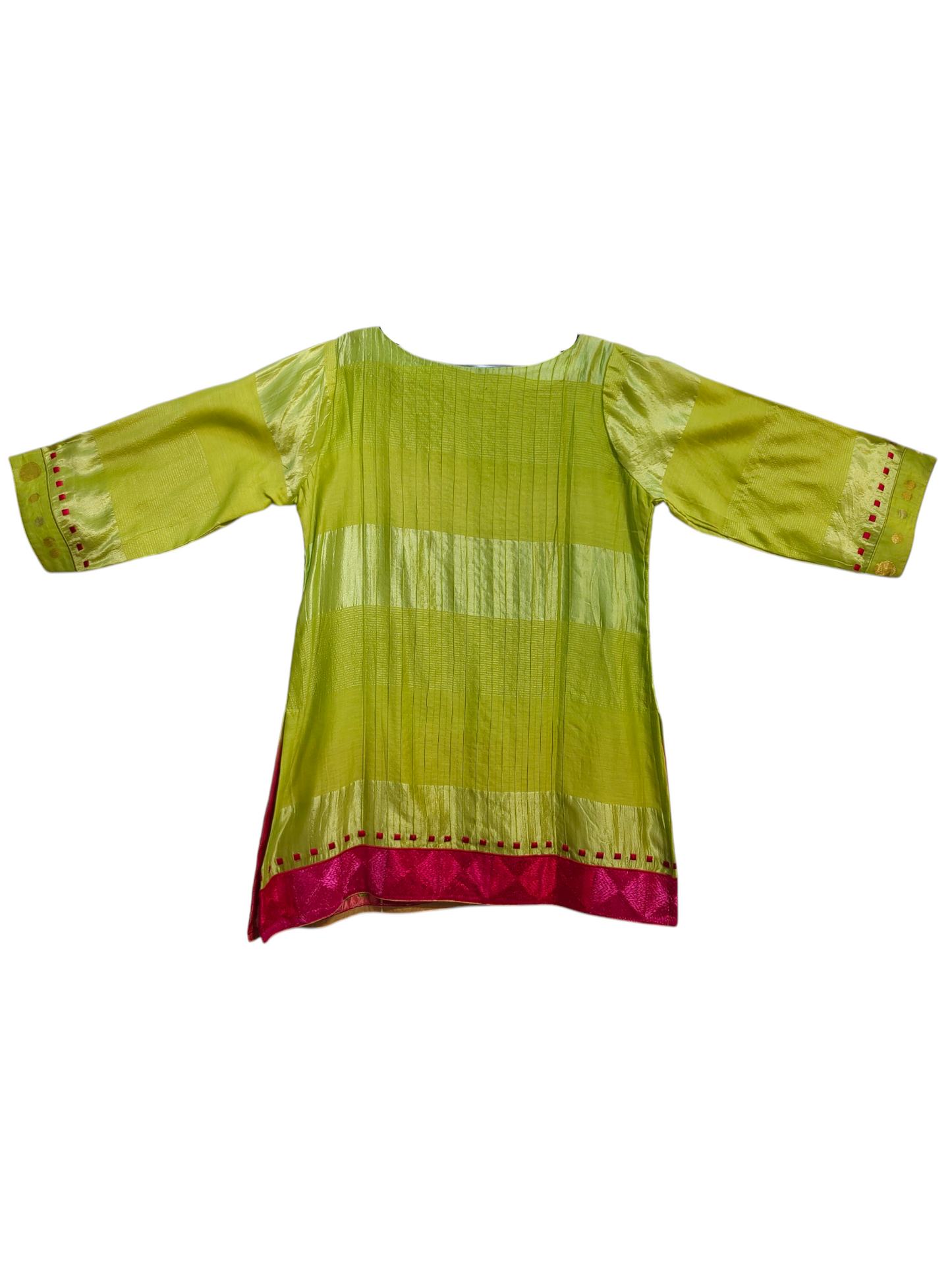 Stitched Chanderi  Tunic ready size 42