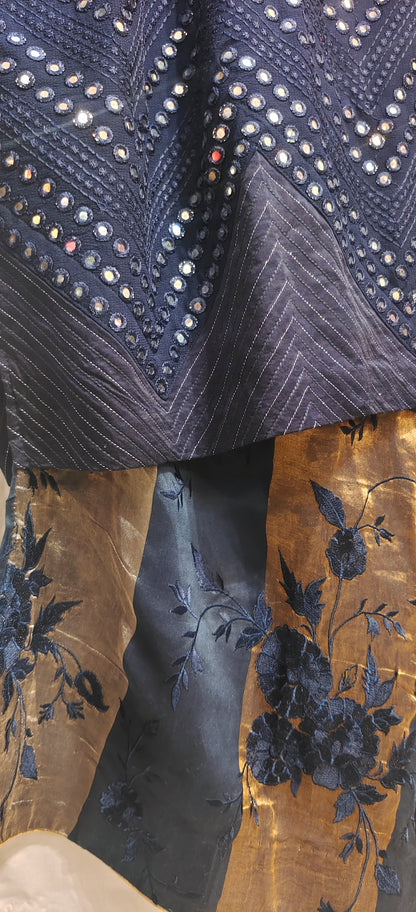 Indowestern chanderi formal coordset