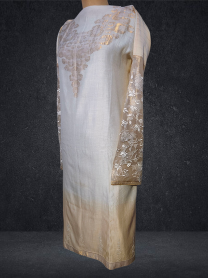 Semi Stitched Formal chanderi Suitset