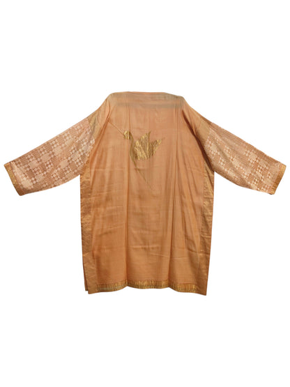 Semi Stitched Chanderi Formal Suitset