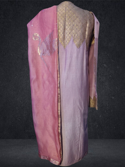 Semi Stitched Formal chanderi Suitset